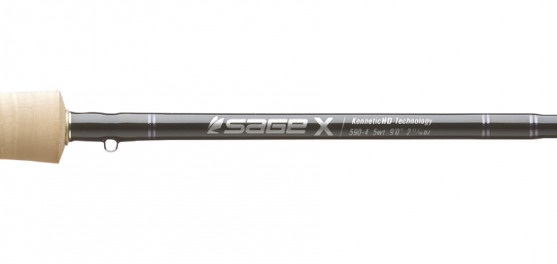 sage x fly rod 5 weight 590-4